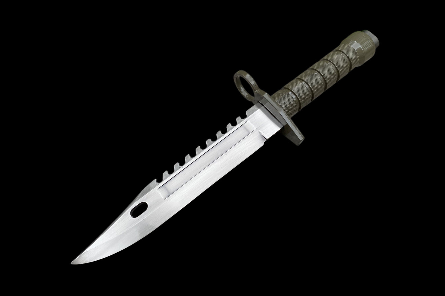 Re4 Leon Combat Knife Metal Replica - Blunt Blade Prop