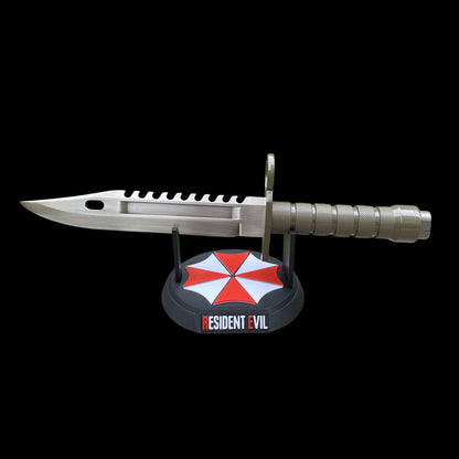Re4 Leon Combat Knife Metal Replica - Blunt Blade Prop