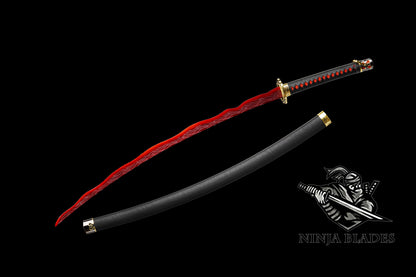IRL Hand-forged Classical Rivers of Blood Katana With Heat-Treated Blade