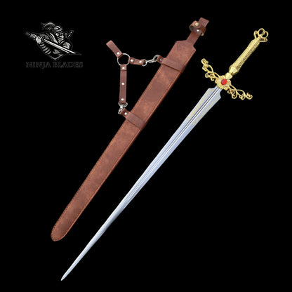Soul Game Rogier's Rapier Sword Life-Size Steel Replica