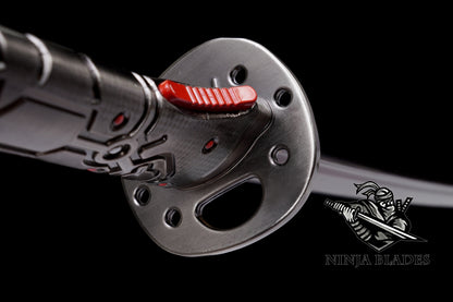 Red Damascus Steel Sam's HF Blade Murasama For Collection