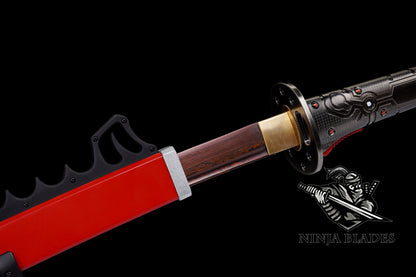 Red Damascus Steel Sam's HF Blade Murasama For Collection