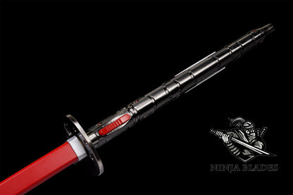 Red Damascus Steel Sam's HF Blade Murasama For Collection