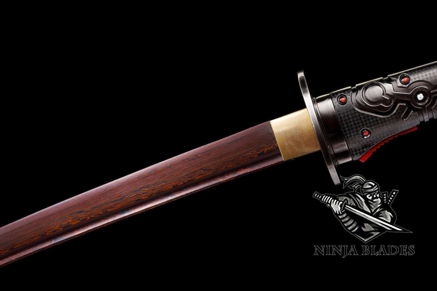 Red Damascus Steel Sam's HF Blade Murasama For Collection