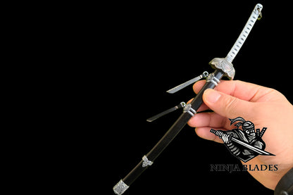 Sekiro Black Mortal Blade Kaimon Mini Replica - 26cm/10.2" Desktop Collectible (Bladeless)