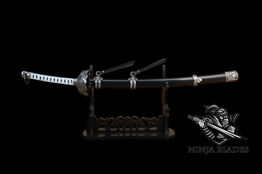 Sekiro Black Mortal Blade Kaimon Mini Replica - 26cm/10.2" Desktop Collectible (Bladeless)