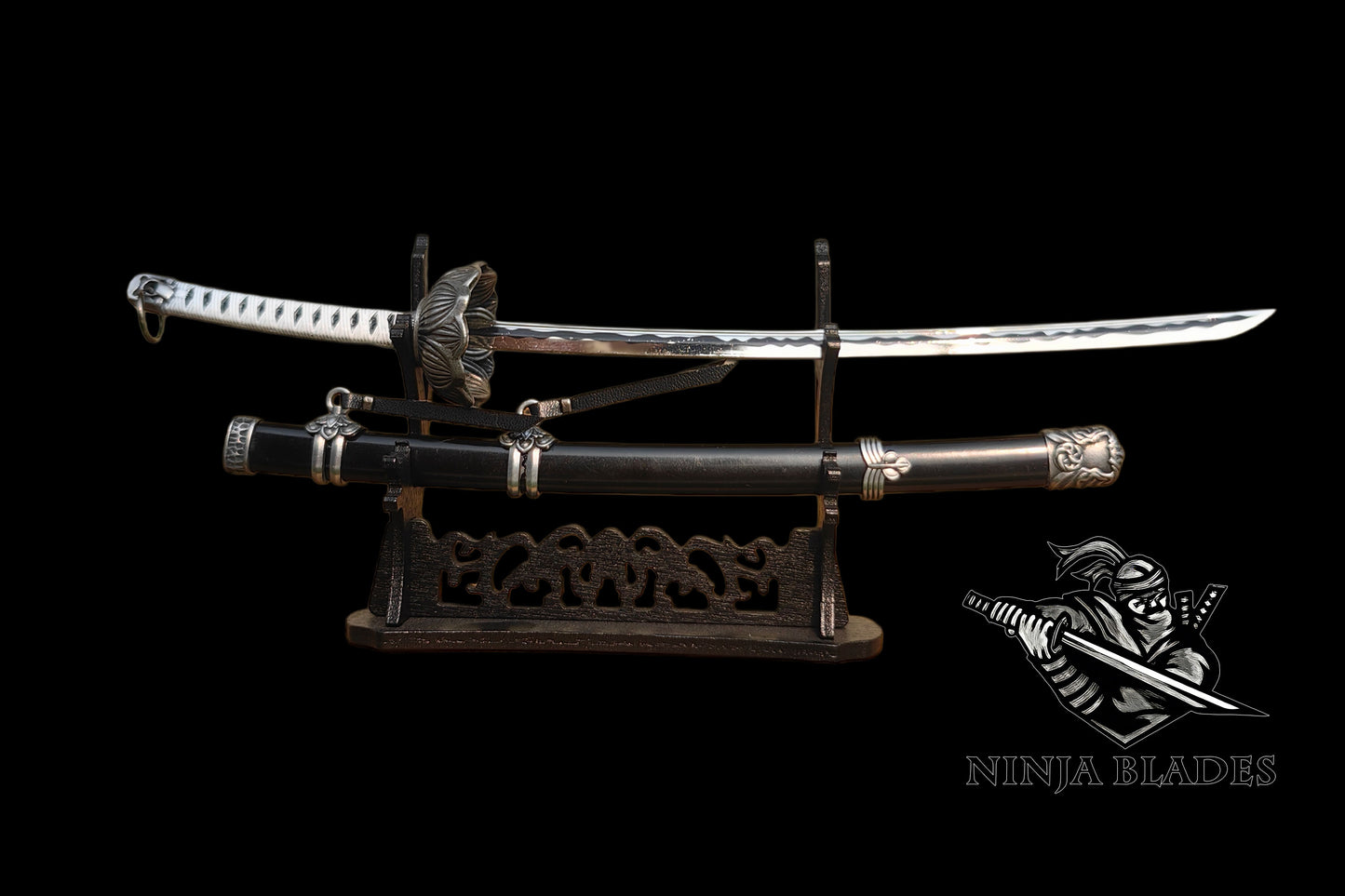 Sekiro Black Mortal Blade Kaimon Mini Replica - 26cm/10.2" Desktop Collectible (Bladeless)