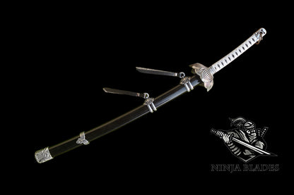 Sekiro Black Mortal Blade Kaimon Mini Replica - 26cm/10.2" Desktop Collectible (Bladeless)