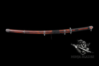 Blueing Carbon Steel Red Mortal Blade Gracious Gift of Tears Katana