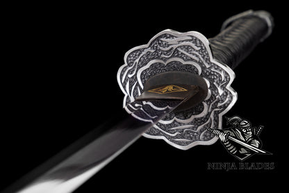 Blueing Carbon Steel Red Mortal Blade Gracious Gift of Tears Katana