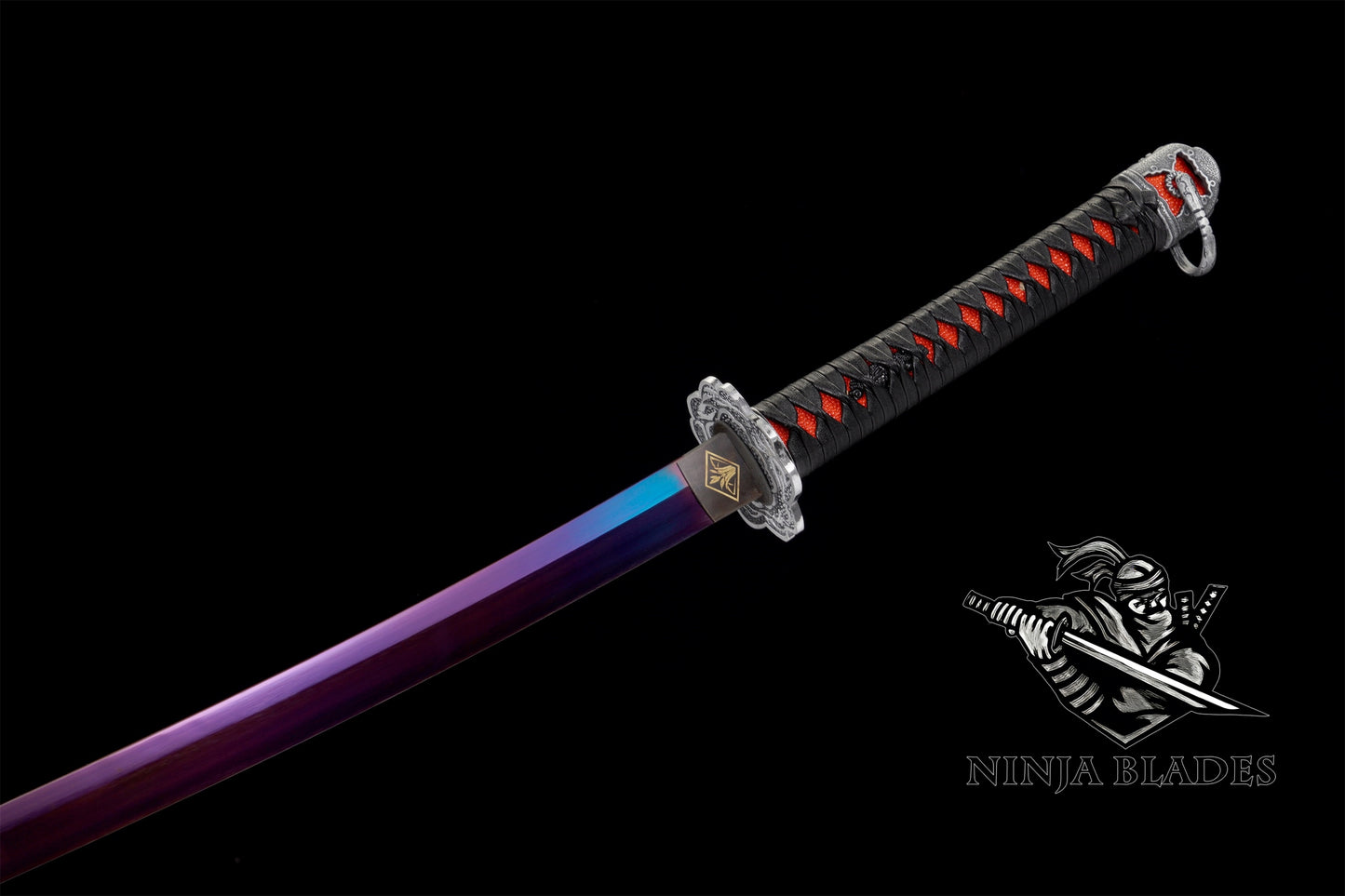 Blueing Carbon Steel Red Mortal Blade Gracious Gift of Tears Katana