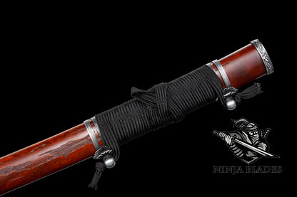 Manganese Steel Sekiro Katana Red Mortal Blade Gracious Gift of Tears