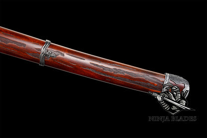 Manganese Steel Sekiro Katana Red Mortal Blade Gracious Gift of Tears
