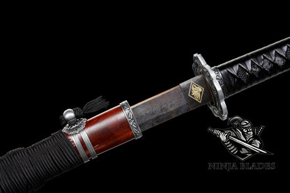 Manganese Steel Sekiro Katana Red Mortal Blade Gracious Gift of Tears