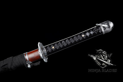 Manganese Steel Sekiro Katana Red Mortal Blade Gracious Gift of Tears