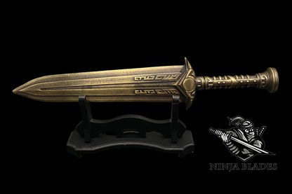 Brass Forged Skyrim Dwarven Dagger Replica - Blunt Blade Prop