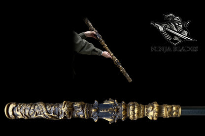 Black Myth Wukong Life Size Monkey King Bar Ruyi Jingu Bang 62.9''