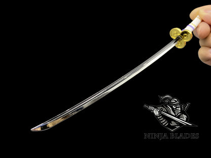 Zoro Ame no Habakiri 26CM/10.2" Mini Metal Replica Unsharpened Anime Sword Collectible