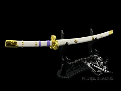 Zoro Ame no Habakiri 26CM/10.2" Mini Metal Replica Unsharpened Anime Sword Collectible