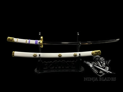 Zoro Ame no Habakiri 26CM/10.2" Mini Metal Replica Unsharpened Anime Sword Collectible
