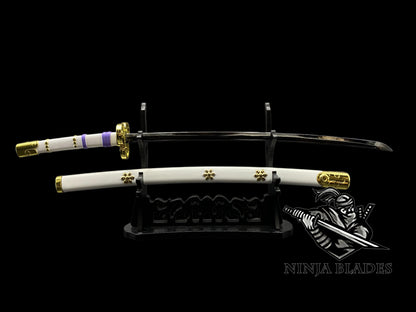 Zoro Ame no Habakiri 26CM/10.2" Mini Metal Replica Unsharpened Anime Sword Collectible