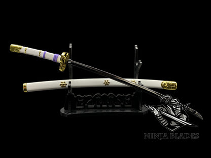 Zoro Ame no Habakiri 26CM/10.2" Mini Metal Replica Unsharpened Anime Sword Collectible