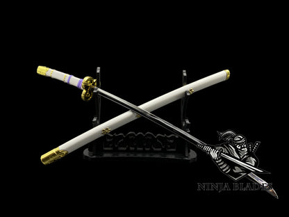 Zoro Ame no Habakiri 26CM/10.2" Mini Metal Replica Unsharpened Anime Sword Collectible