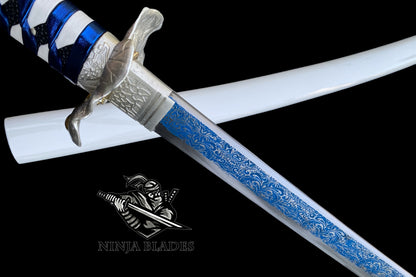 Frog & Lotus Samurai Sword 1065 Carbon Steel Version
