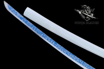 Frog & Lotus Samurai Sword 1065 Carbon Steel Version
