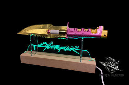 Cyberpunk Headhunter Knife Metal Replica - Blunt Blade Prop