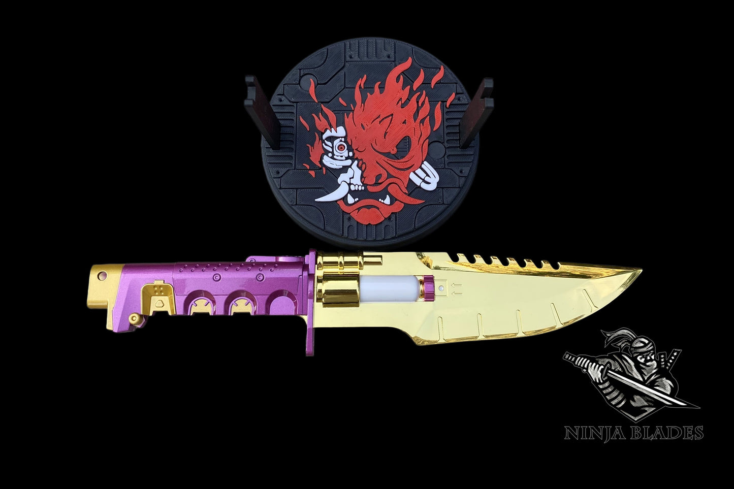 Cyberpunk Headhunter Knife Metal Replica - Blunt Blade Prop