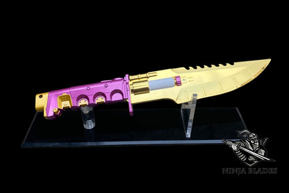 Cyberpunk Headhunter Knife Metal Replica - Blunt Blade Prop