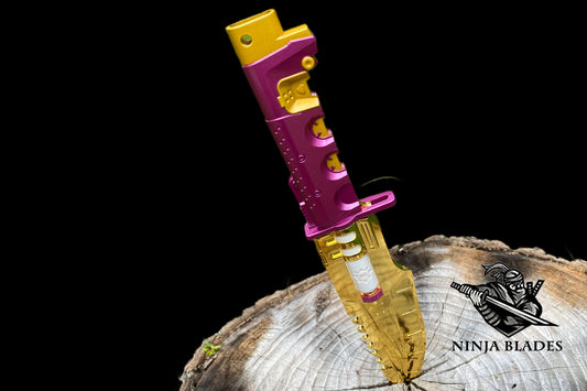 Cyberpunk Headhunter Knife Metal Replica - Blunt Blade Prop