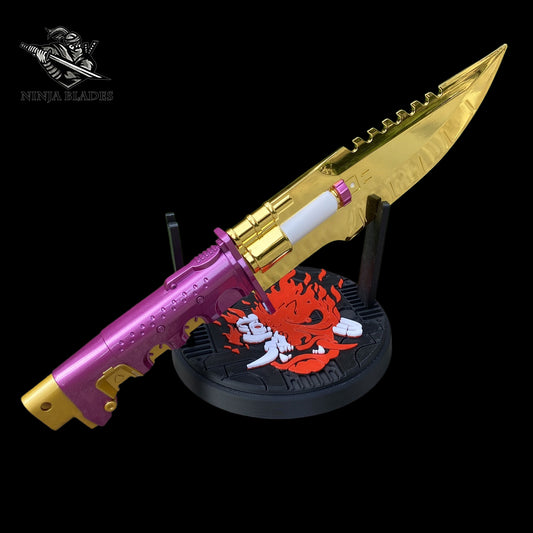 Cyberpunk Headhunter Knife Metal Replica - Blunt Blade Prop