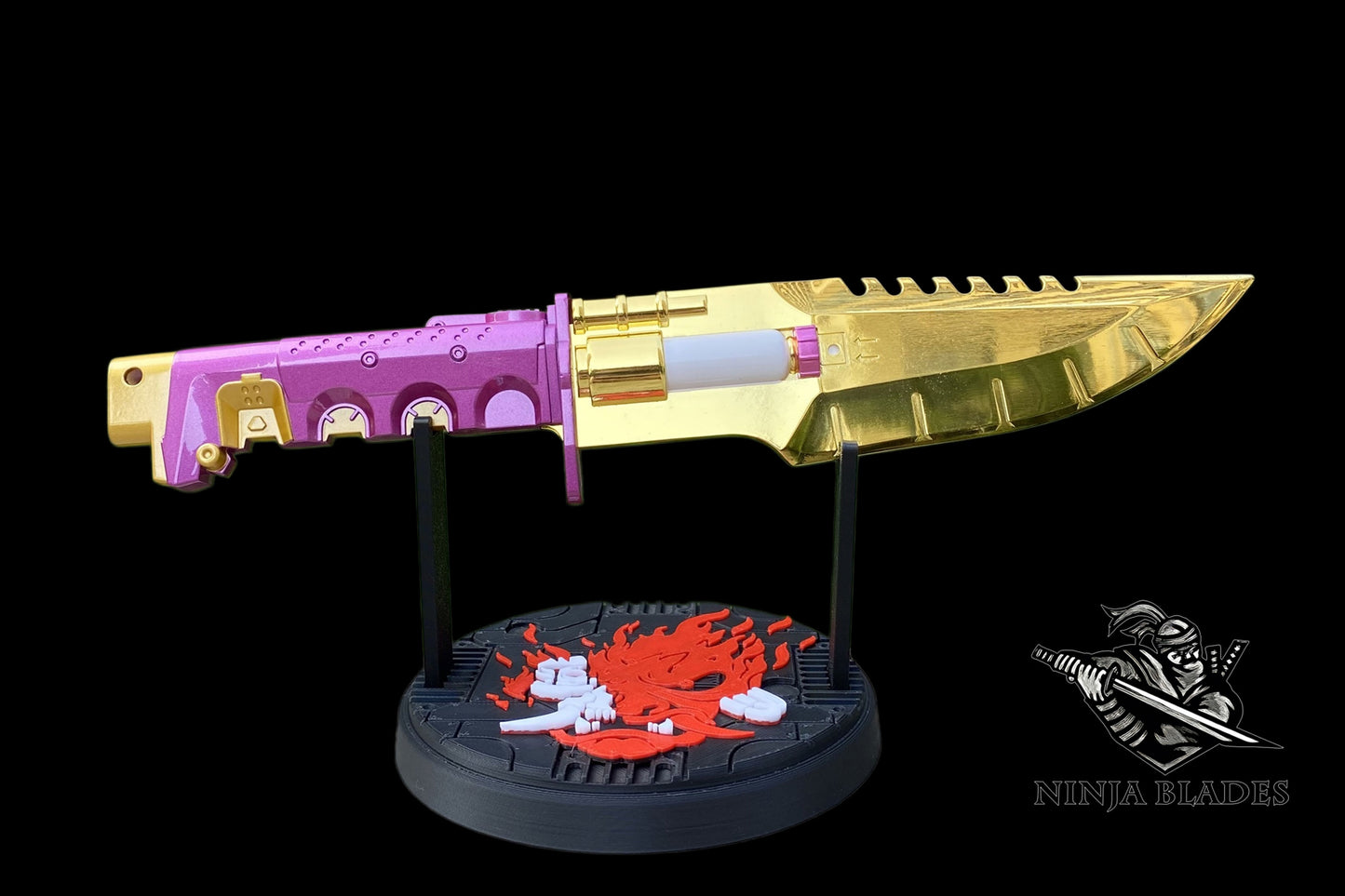 Cyberpunk Headhunter Knife Metal Replica - Blunt Blade Prop
