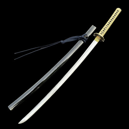 Japanese Katana with Chrysanthemum & Insect Motifs – Classic Edition