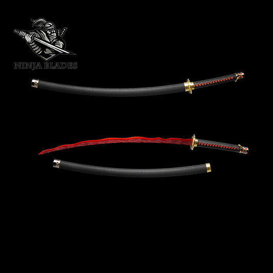 IRL Hand-forged Classical Rivers of Blood Katana With Heat-Treated Blade