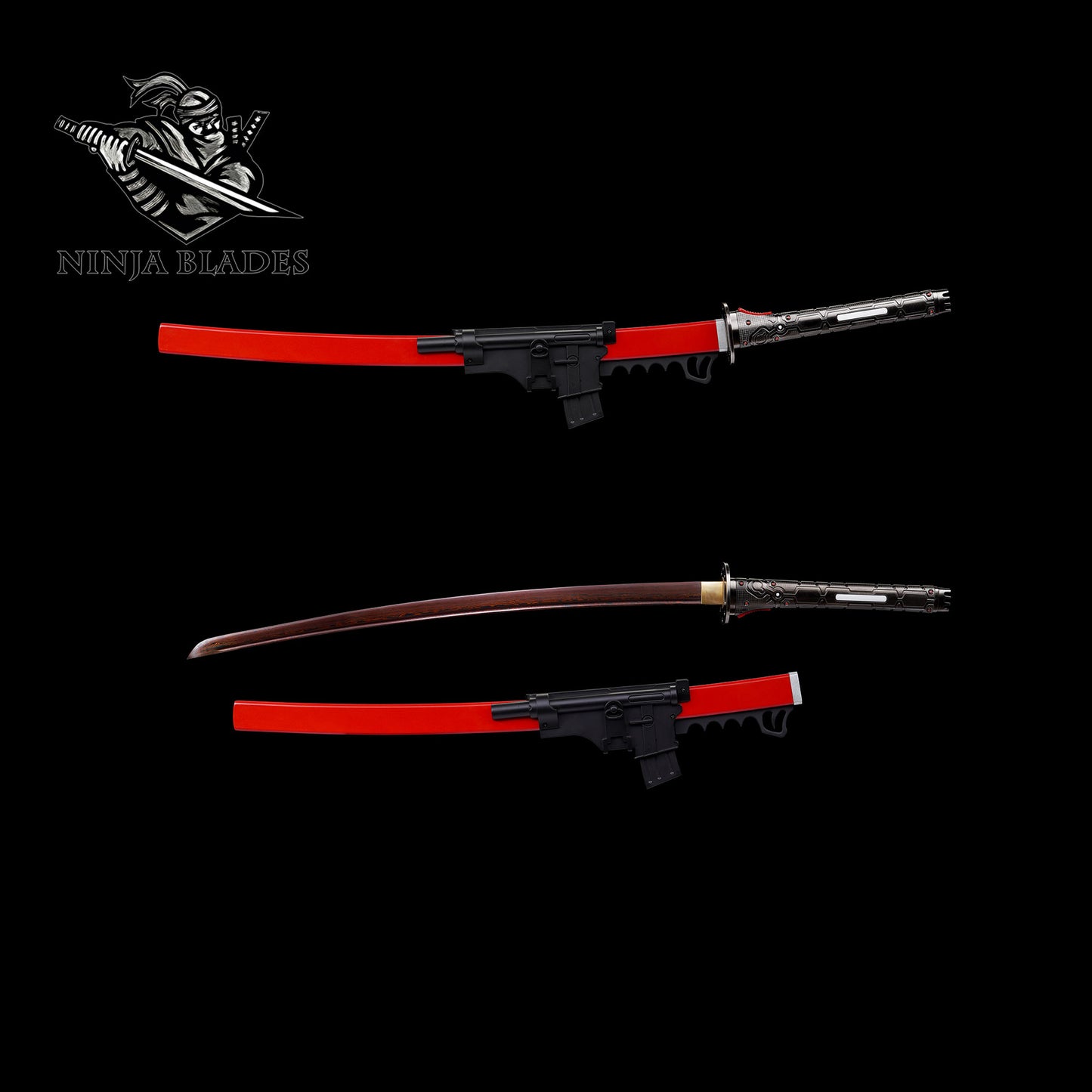 Red Damascus Steel Sam's HF Blade Murasama For Collection